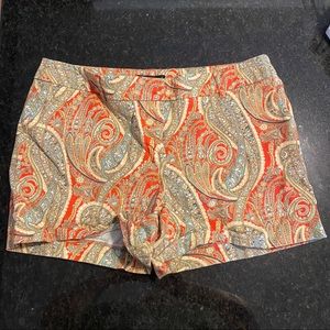Willi Smith Bright Multi Colored Paisley Shorts. 8
